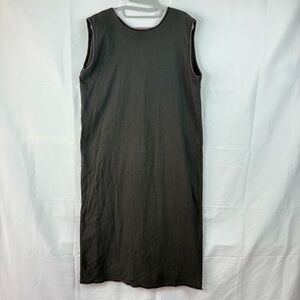 Elizabeth Suzann Black 100% Cotton Handmade Sleeveless Marlena Midi Dress XL